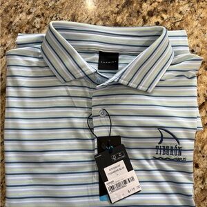 Dunning Tiburon Men's Striped Blue Shirt
